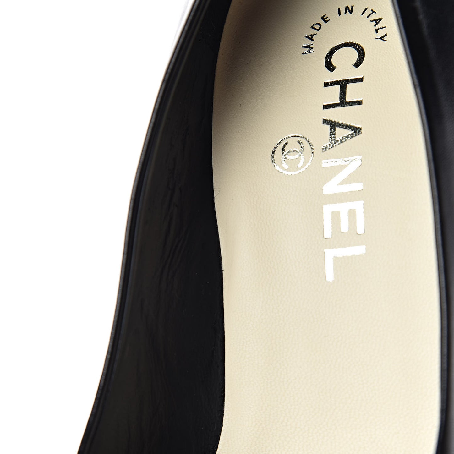 Lambskin Camellia Pumps 37.5 Black