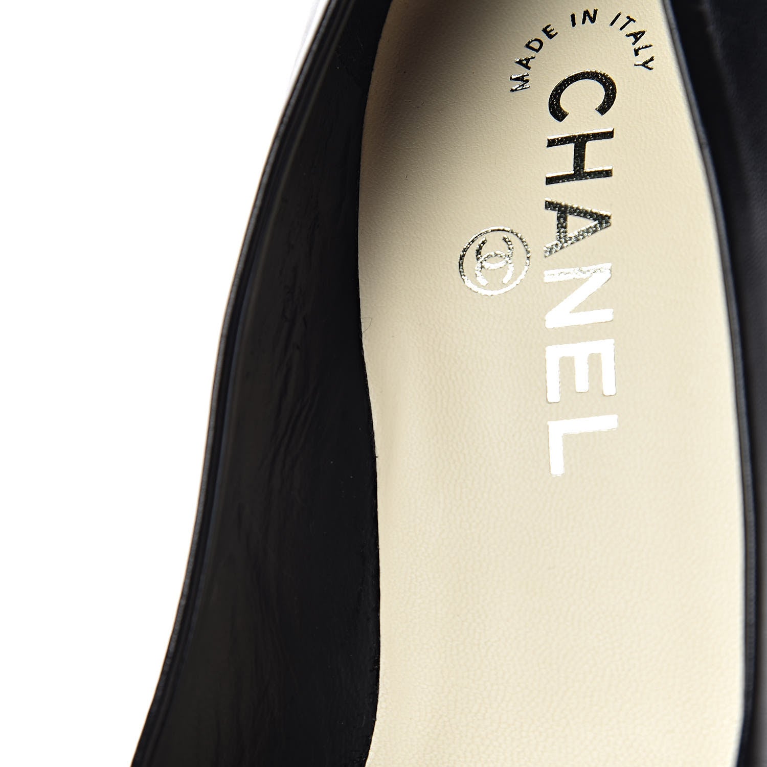 Chanel Lambskin Camellia Pumps 37.5 Black 10 of 12