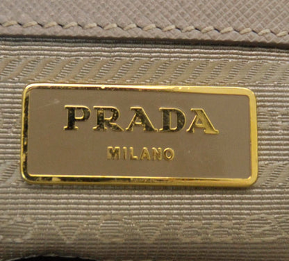 Prada Saffiano Lux Double Zip Tote Pomice 9 of 11
