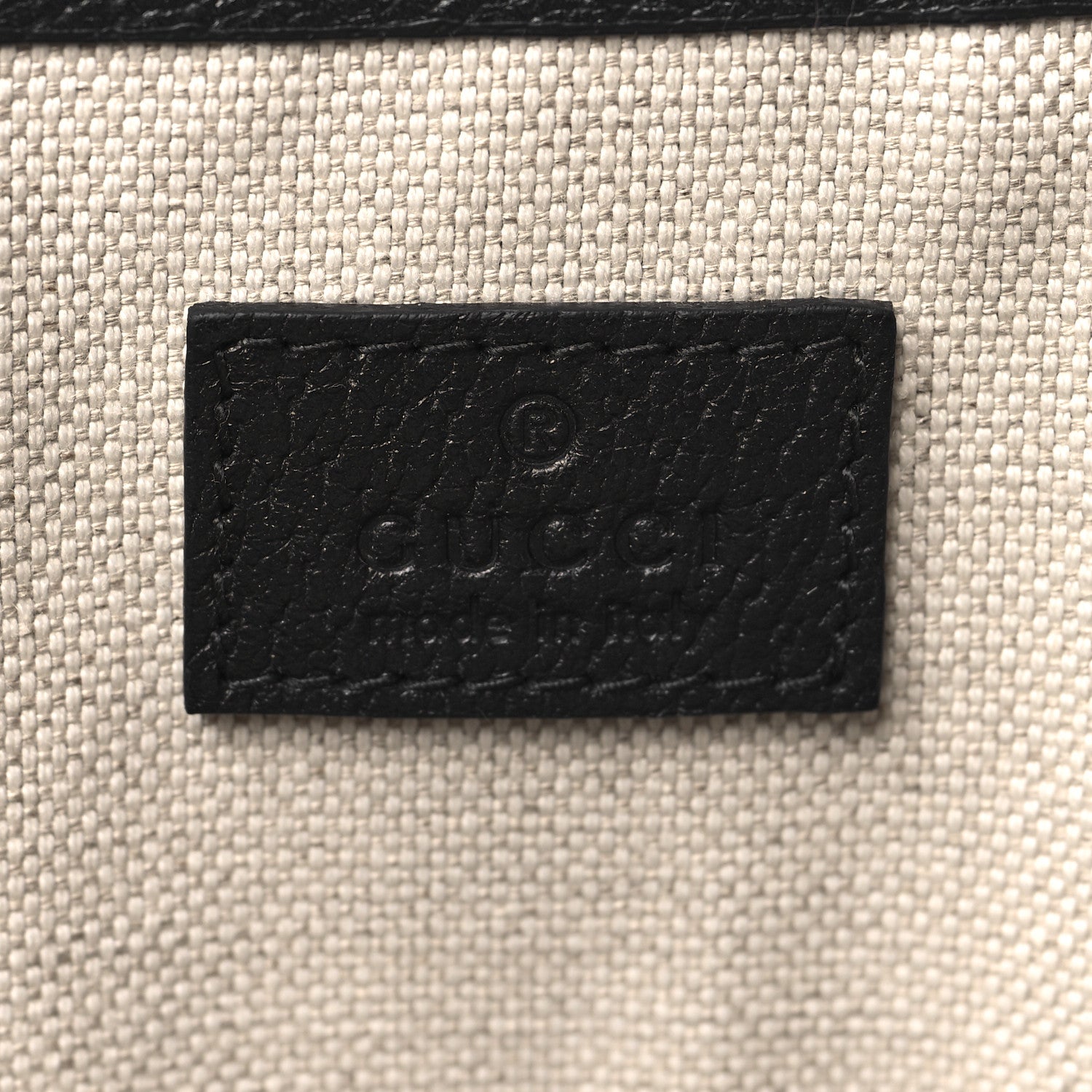 Gucci Textured Dollar Calfskin Medium Ophidia Shoulder Tote Bag Black 6 of 10