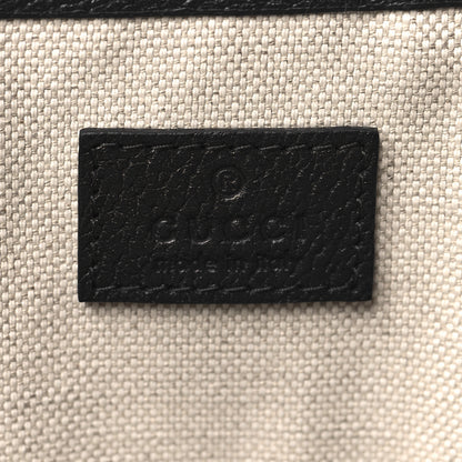 Gucci Textured Dollar Calfskin Medium Ophidia Shoulder Tote Bag Black 6 of 10