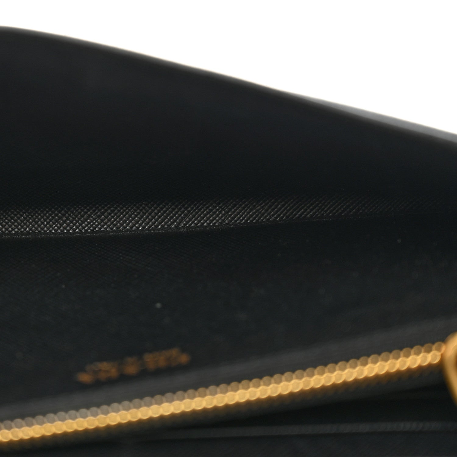 Prada Saffiano Metal Envelope Wallet Black 7 of 10