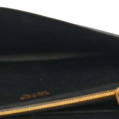 Prada Saffiano Metal Envelope Wallet Black 7 of 10