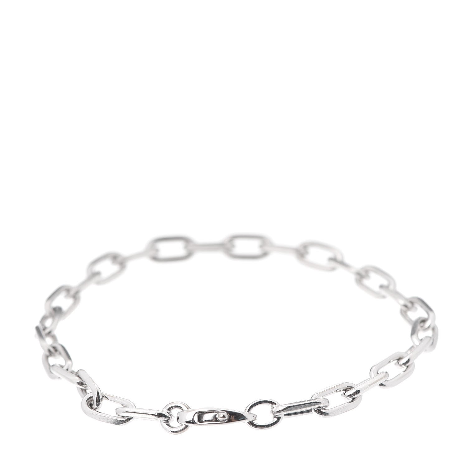 Cartier 18K White Gold Spartacus Chain Bracelet 3 of 5