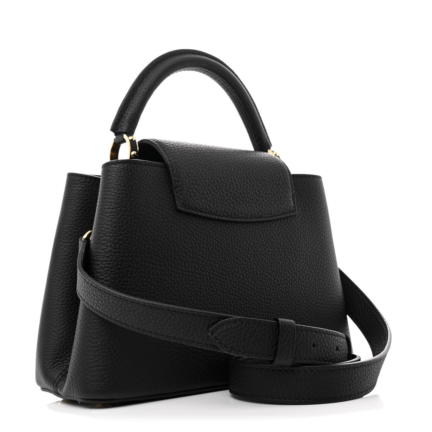 Louis Vuitton Taurillon Capucines BB Black 3 of 11