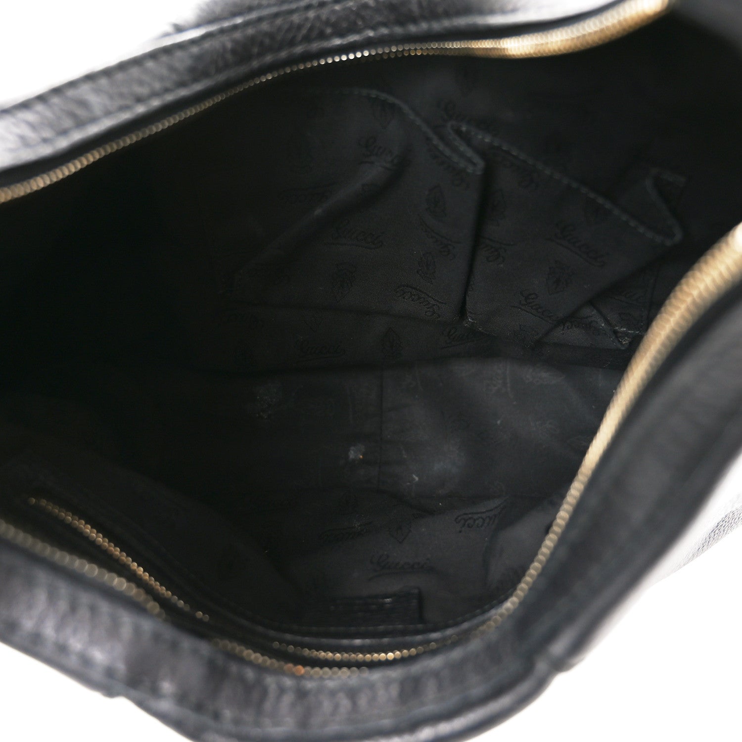 Gucci Calfskin Large Horsebit Web Hobo Black 5 of 11