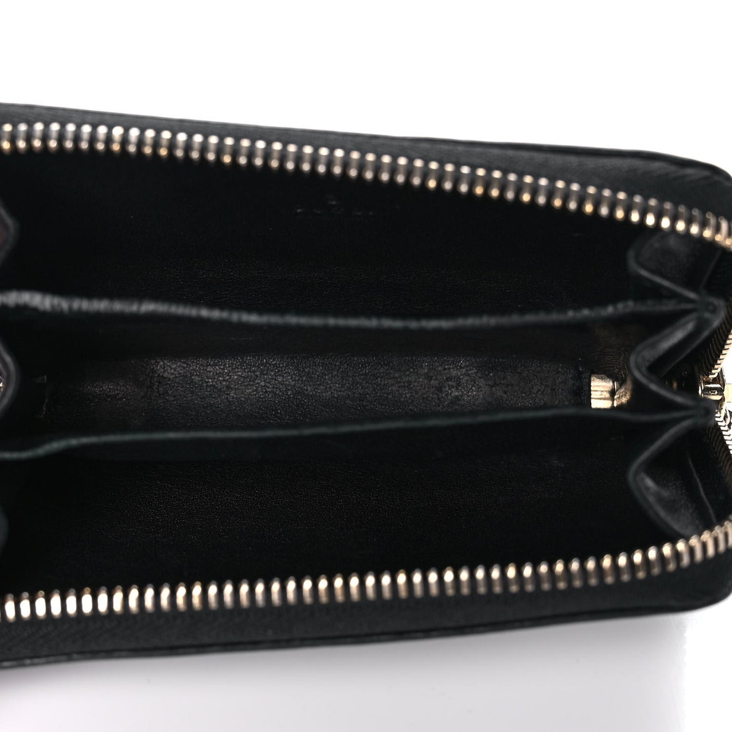 Guccissima Zip Around Card Case Black