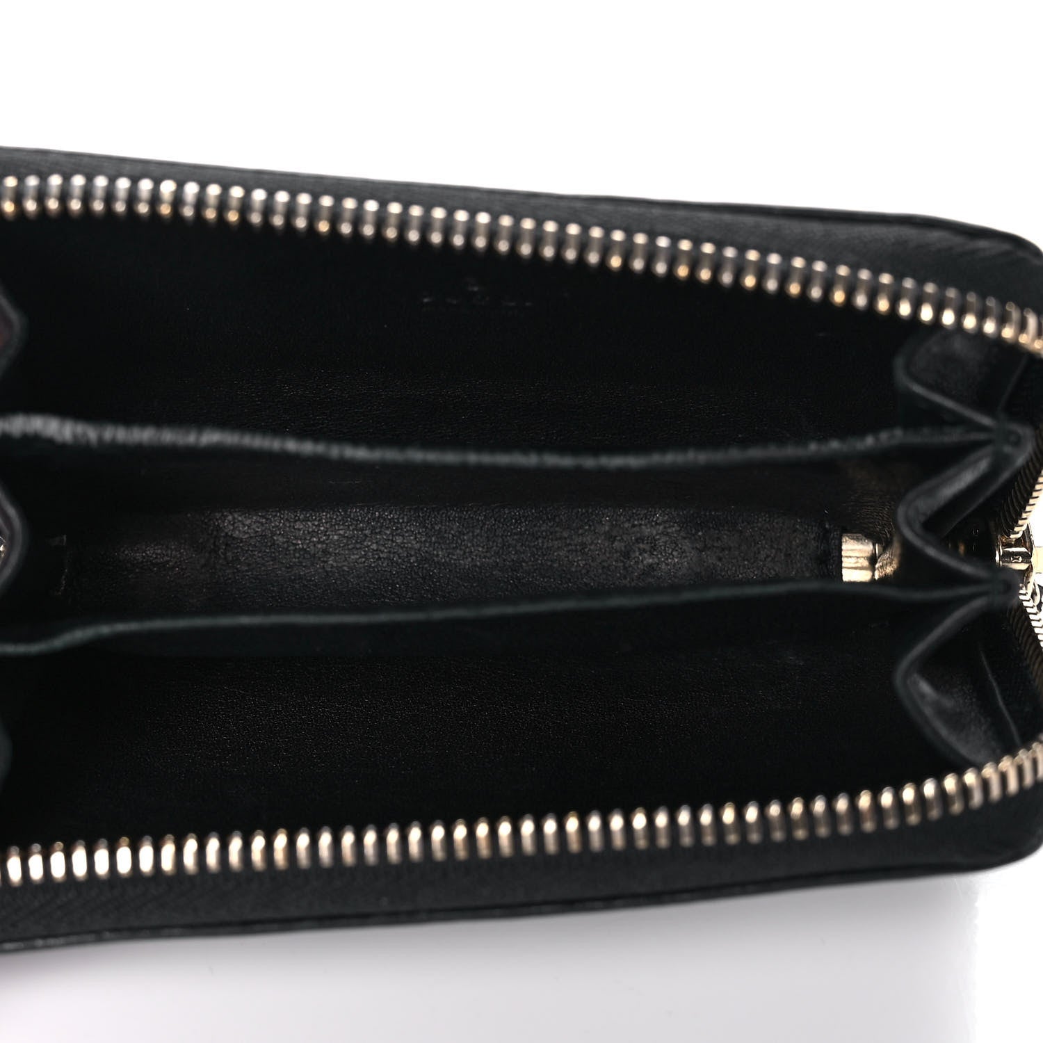 Gucci Guccissima Zip Around Card Case Black 5 of 12