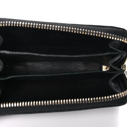 Gucci Guccissima Zip Around Card Case Black 5 of 12