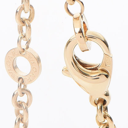 Bulgari 18K Yellow Gold Mother of Pearl Signature Chain Bracelet 6 of 7