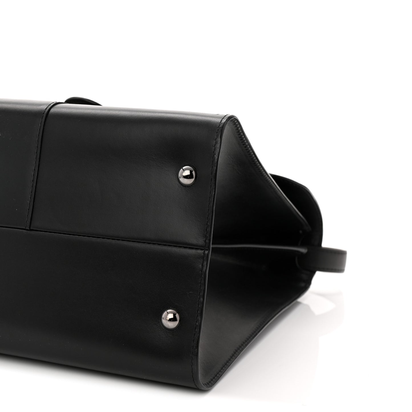 Calfskin MM L'Humour Brillant Satchel Black