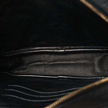 Saint Laurent Grain De Poudre Matelasse Monogram Mini Lou Camera Bag Black 5 of 11