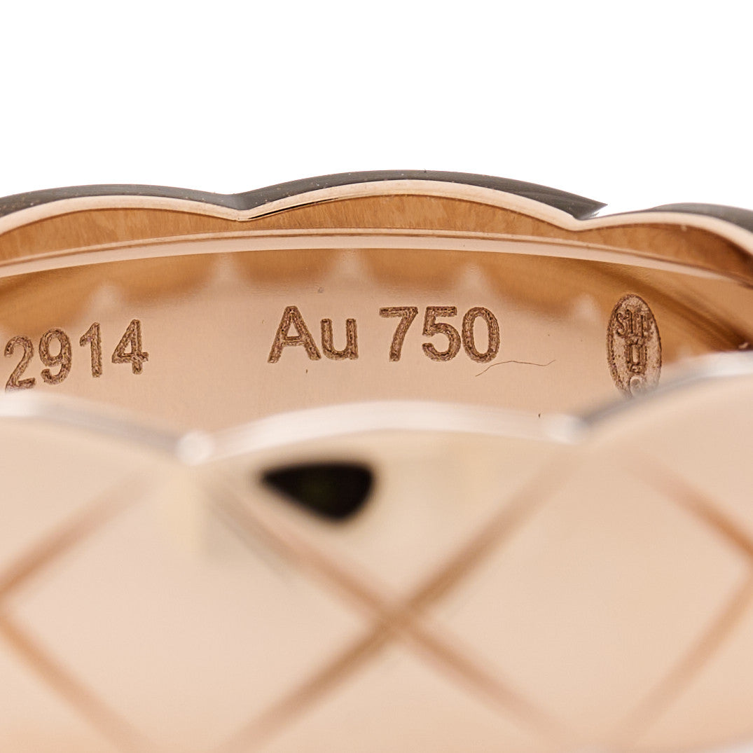 Chanel 18K Beige Gold Small Coco Crush Ring 55 7.25 4 of 9