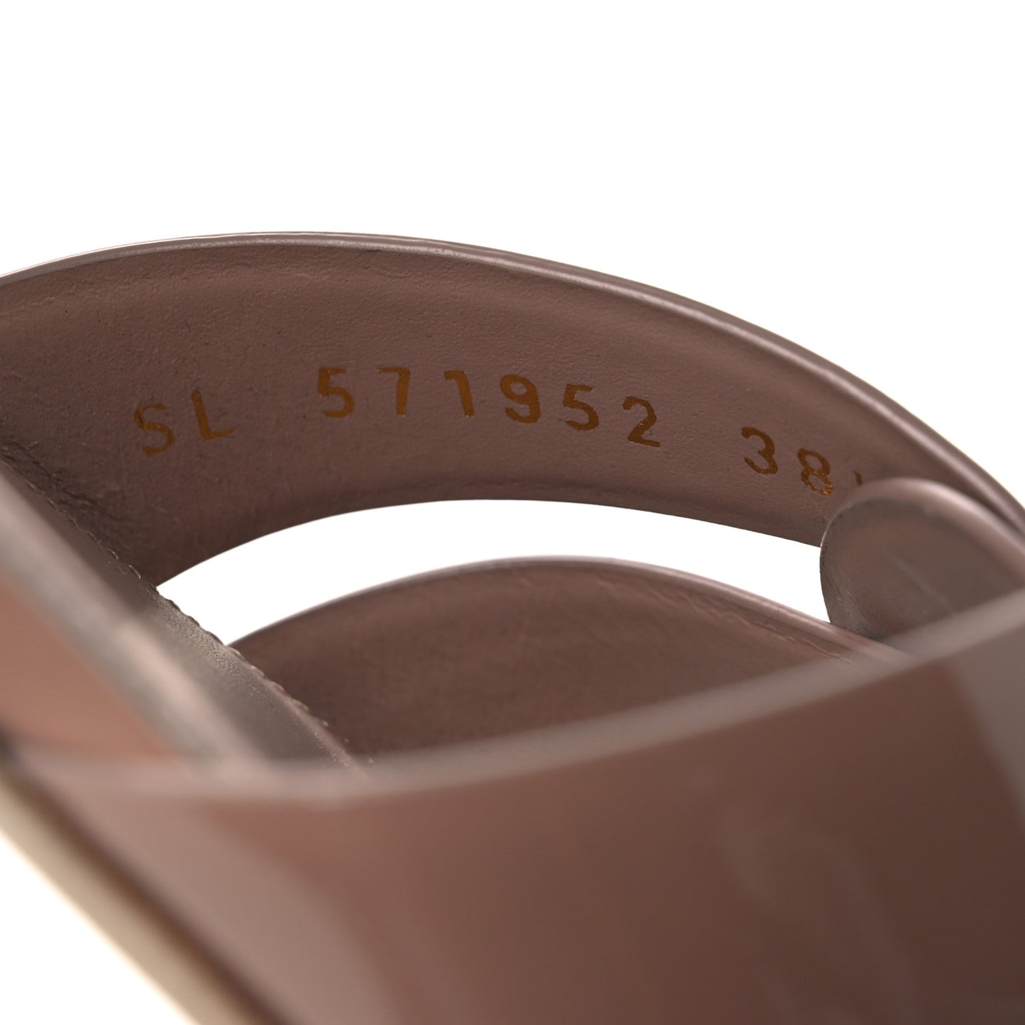 Patent Tribute 05 Slide Sandals 38.5 Nude