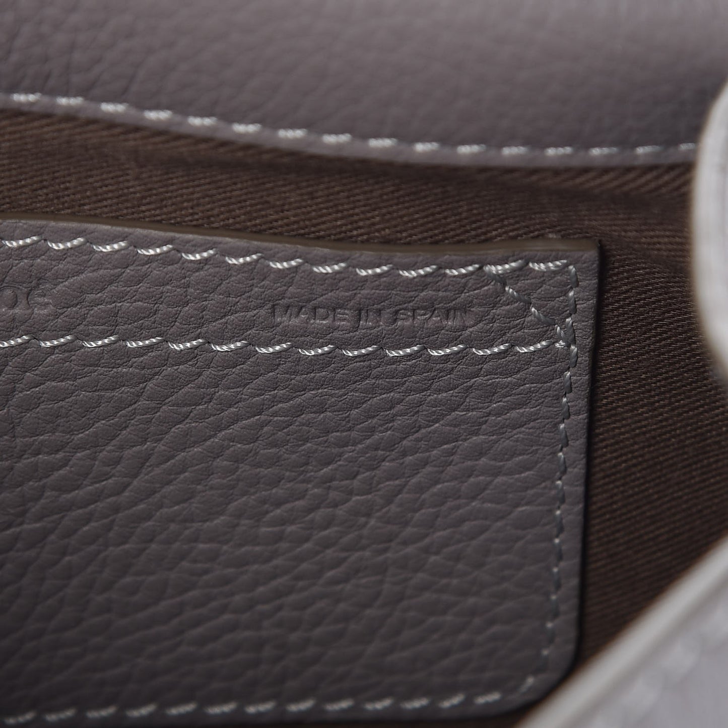 Calfskin Mini Marcie Round Crossbody Bag Cashmere Grey