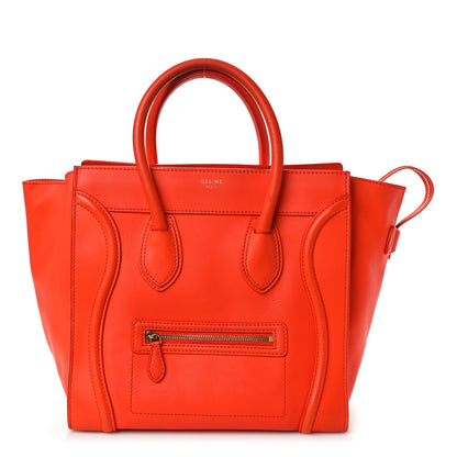 Celine Smooth Calfskin Mini Luggage Orange 1 of 14