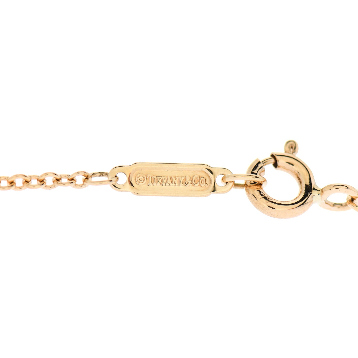 Tiffany 18K Yellow Gold Diamond T Double Chain Bracelet 3 of 5