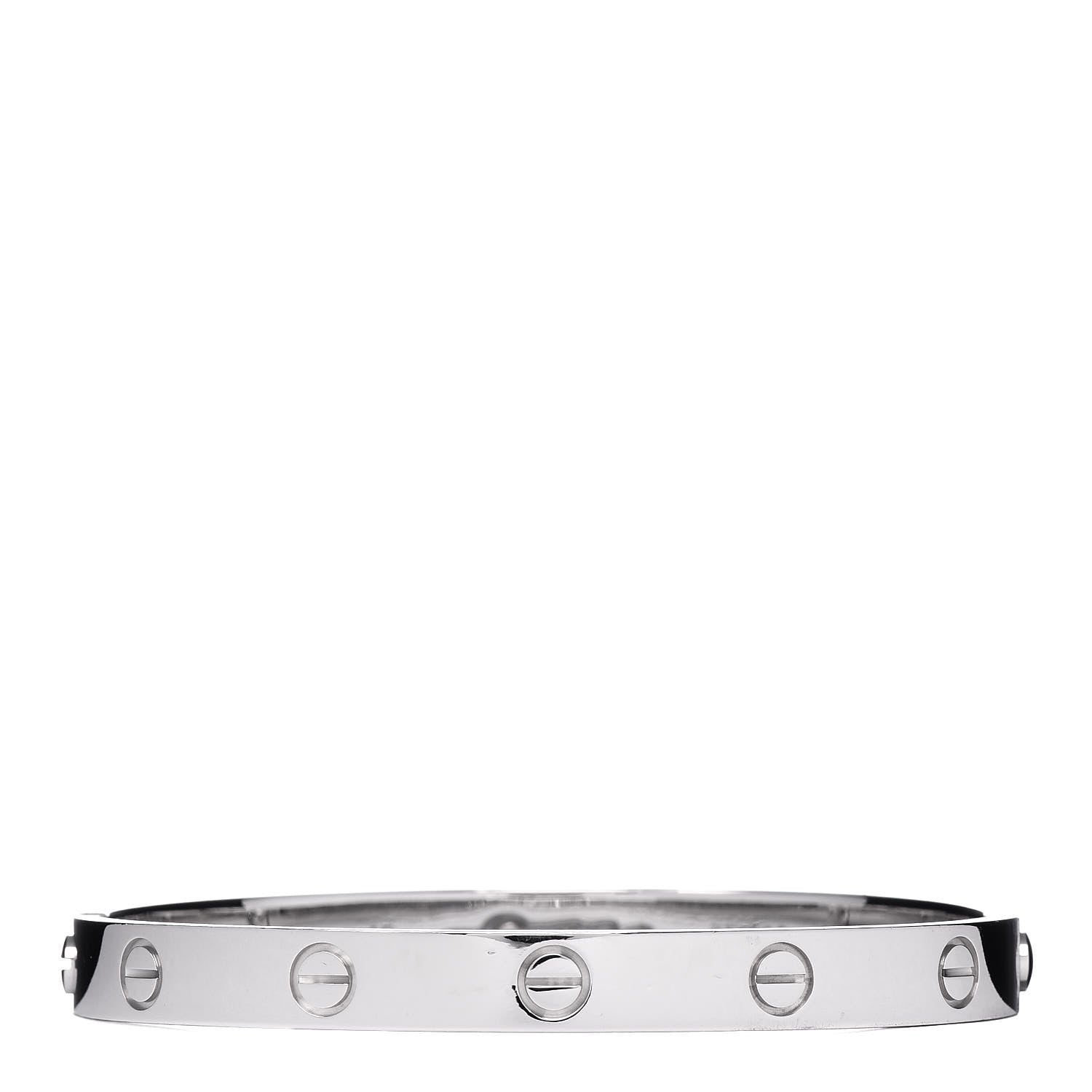 Cartier 18K White Gold LOVE Bracelet 17 1 of 6