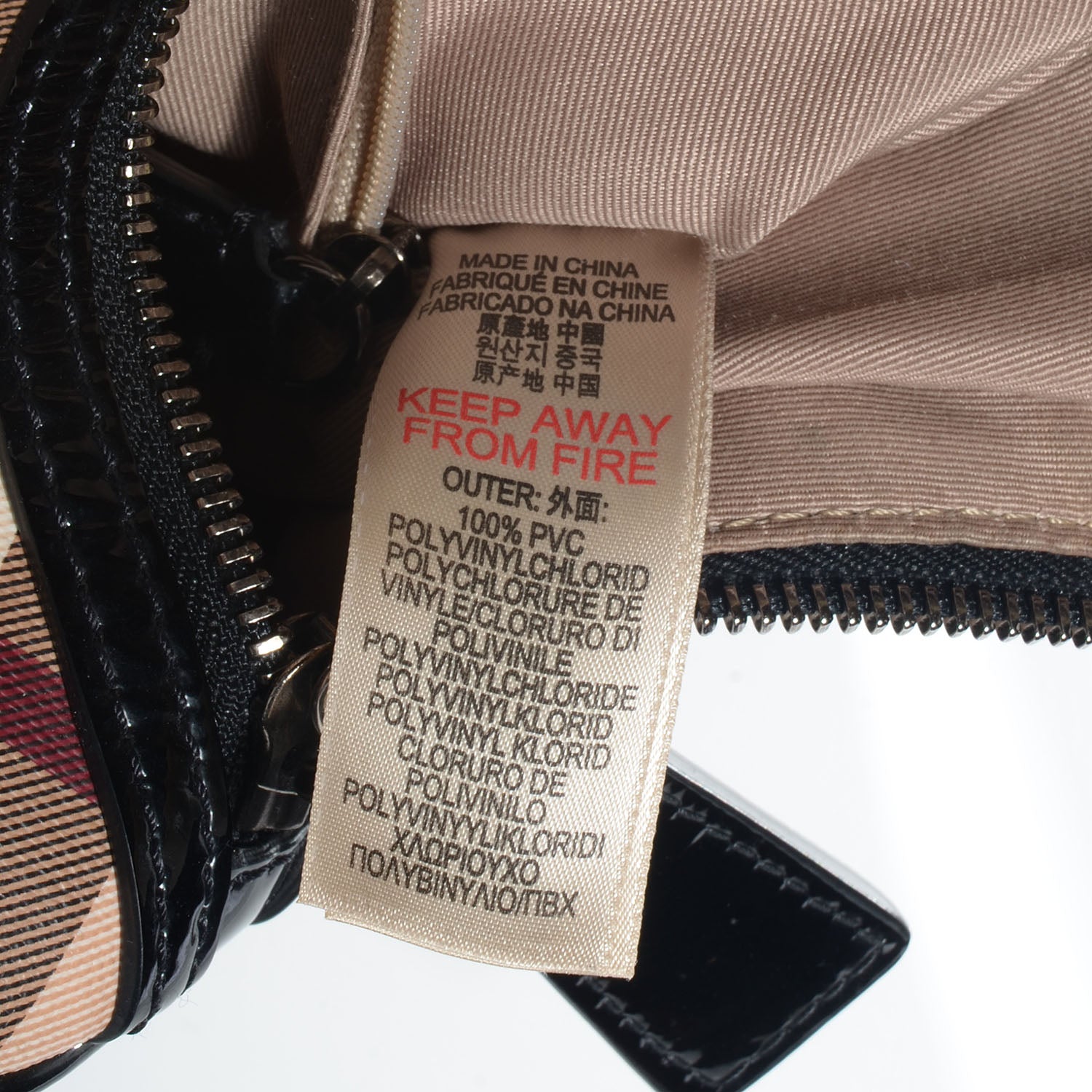 Burberry Nova Check Patent Small Chester Bowling Bag Black 11 of 14