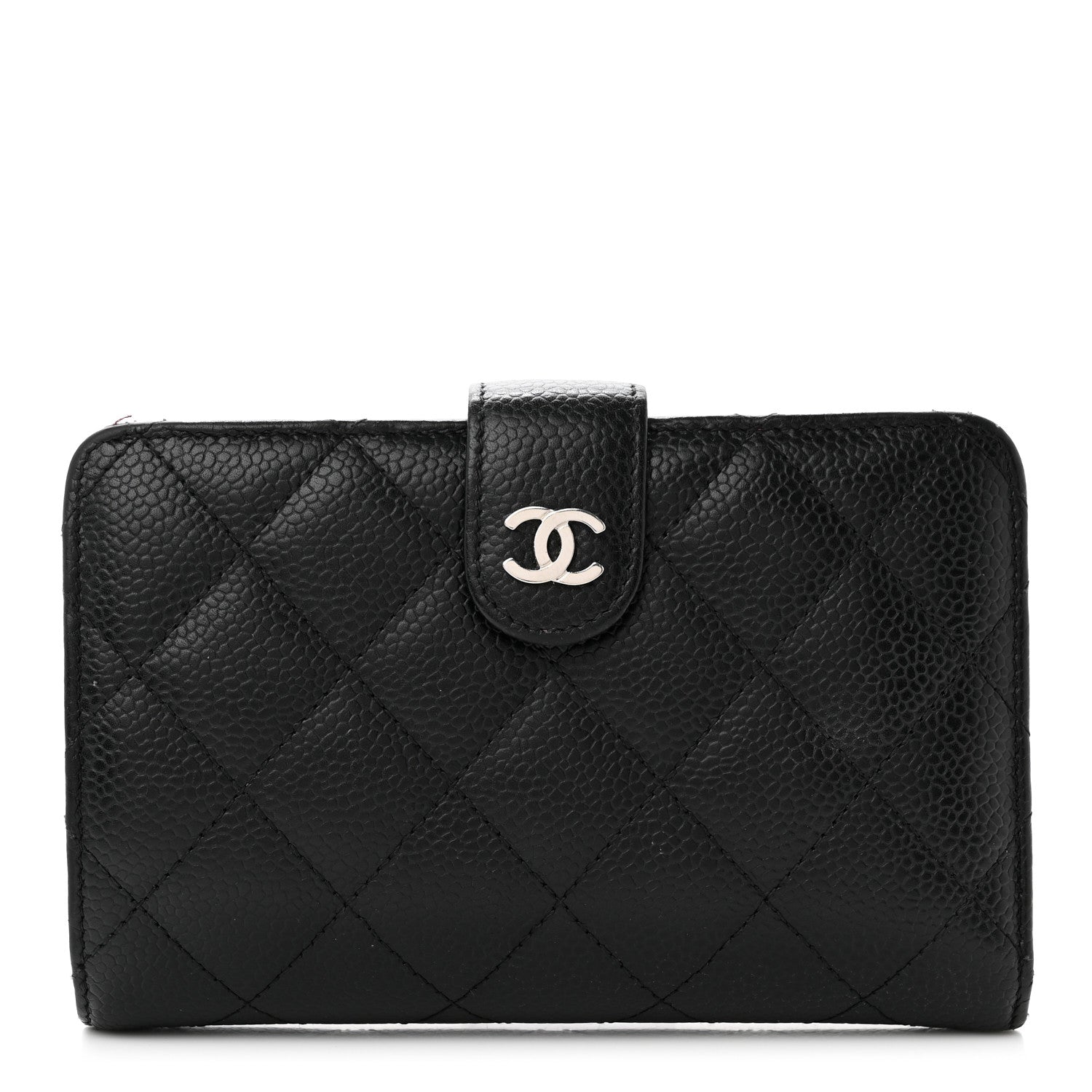 Chanel Caviar Quilted CC French Wallet Black 1 of 12