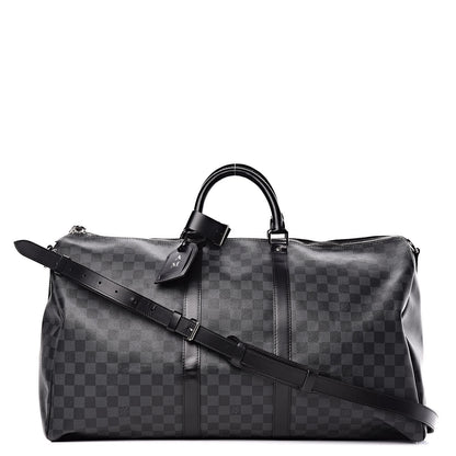 Louis Vuitton Damier Graphite Keepall Bandouliere 55 1 of 14