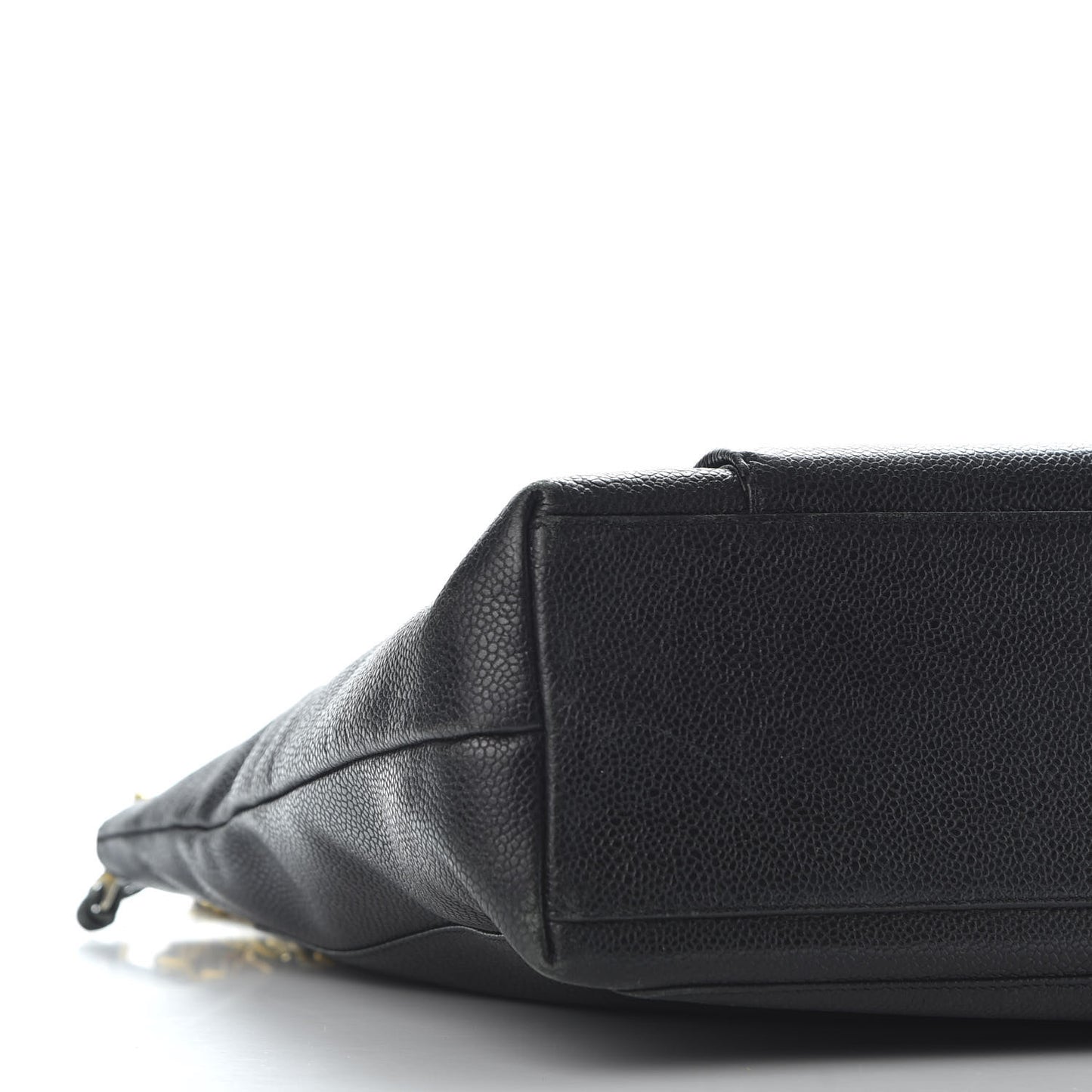 Caviar Flap Shoulder Bag Black