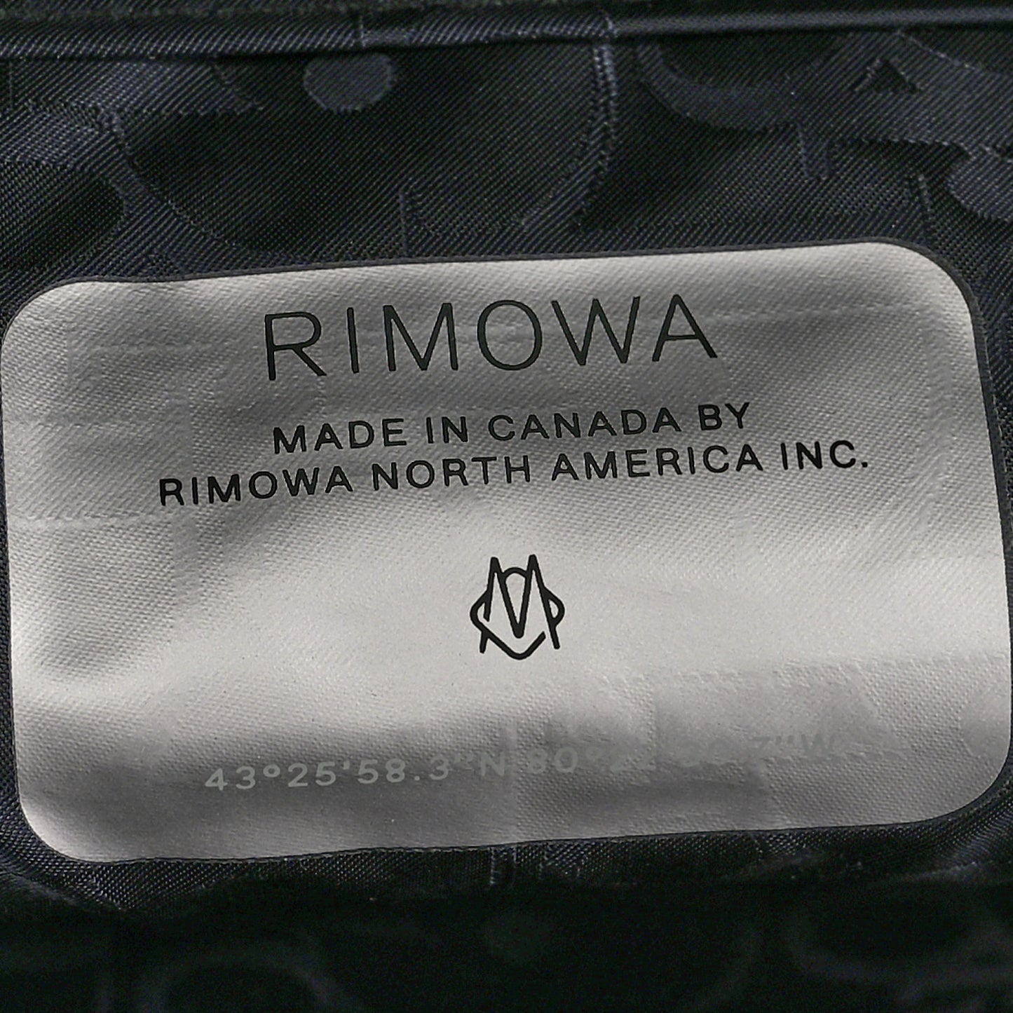 X RIMOWA Aluminum Gradient Original Cabin Luggage Black