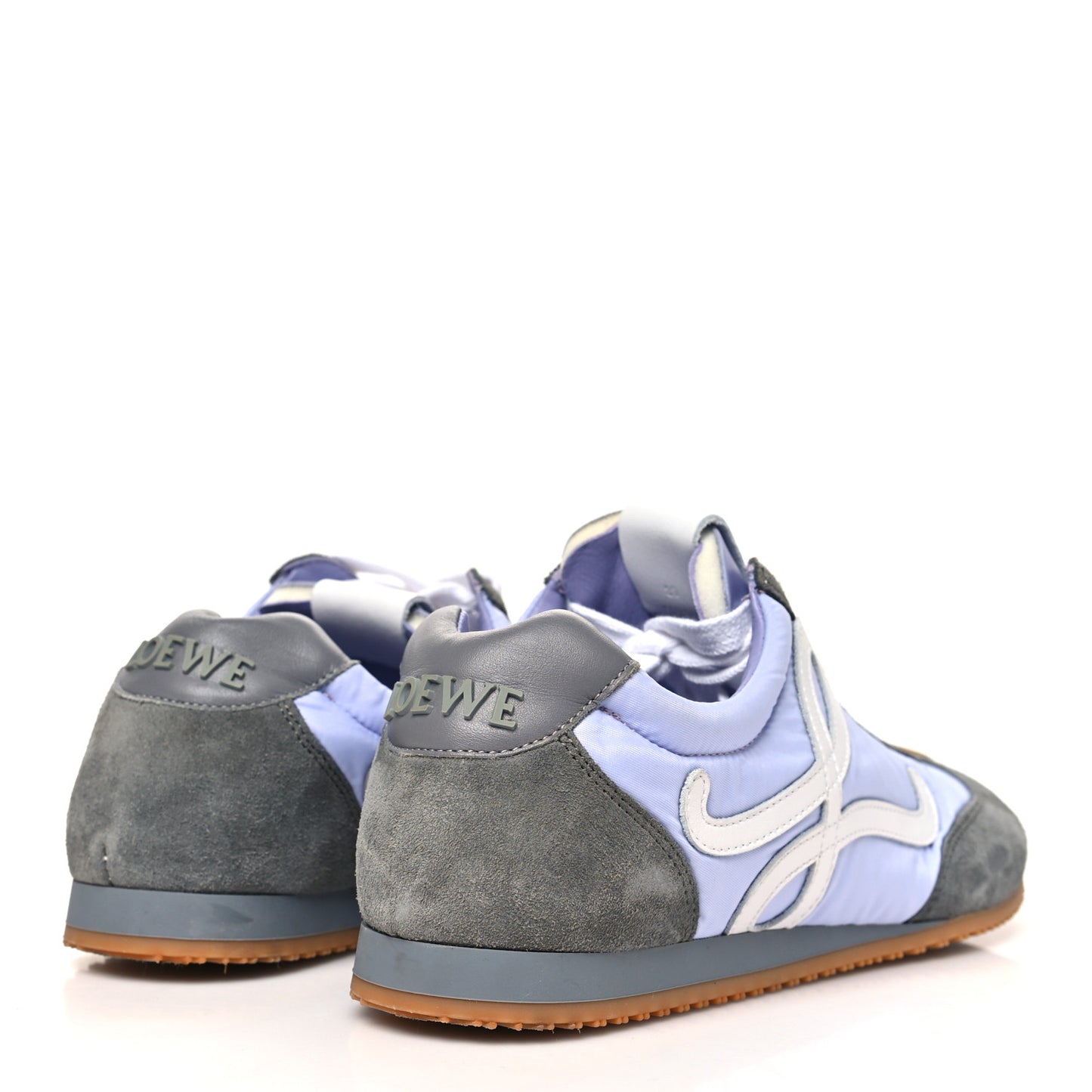 Suede Calfskin Nylon Ballet Runner 2.0 Sneakers 39 Lilac White Grey
