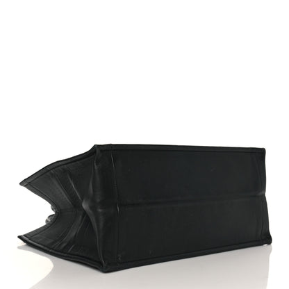 Christian Dior Calfskin Embossed Medium Book Tote Black 4 of 10