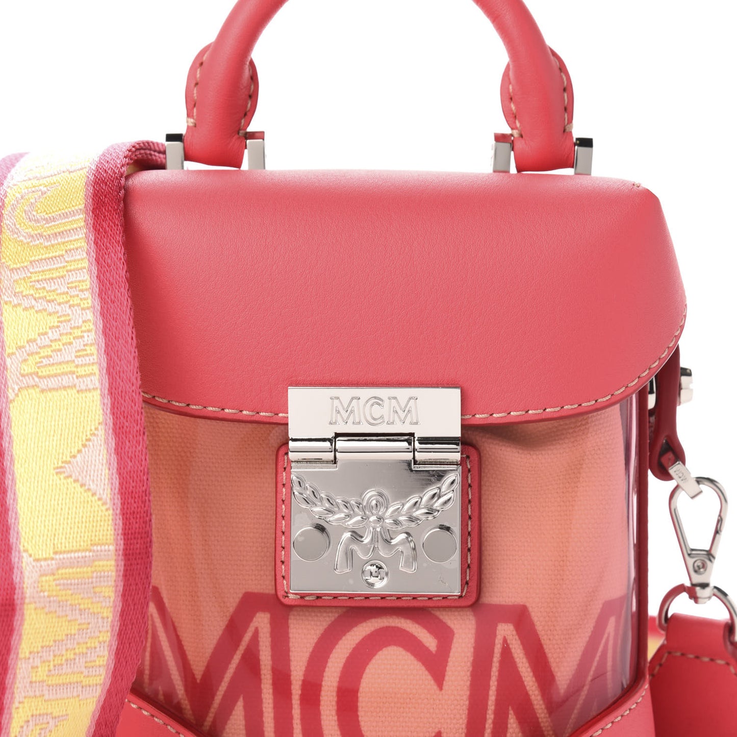 Transparent Mini Berlin Crossbody Teaberry