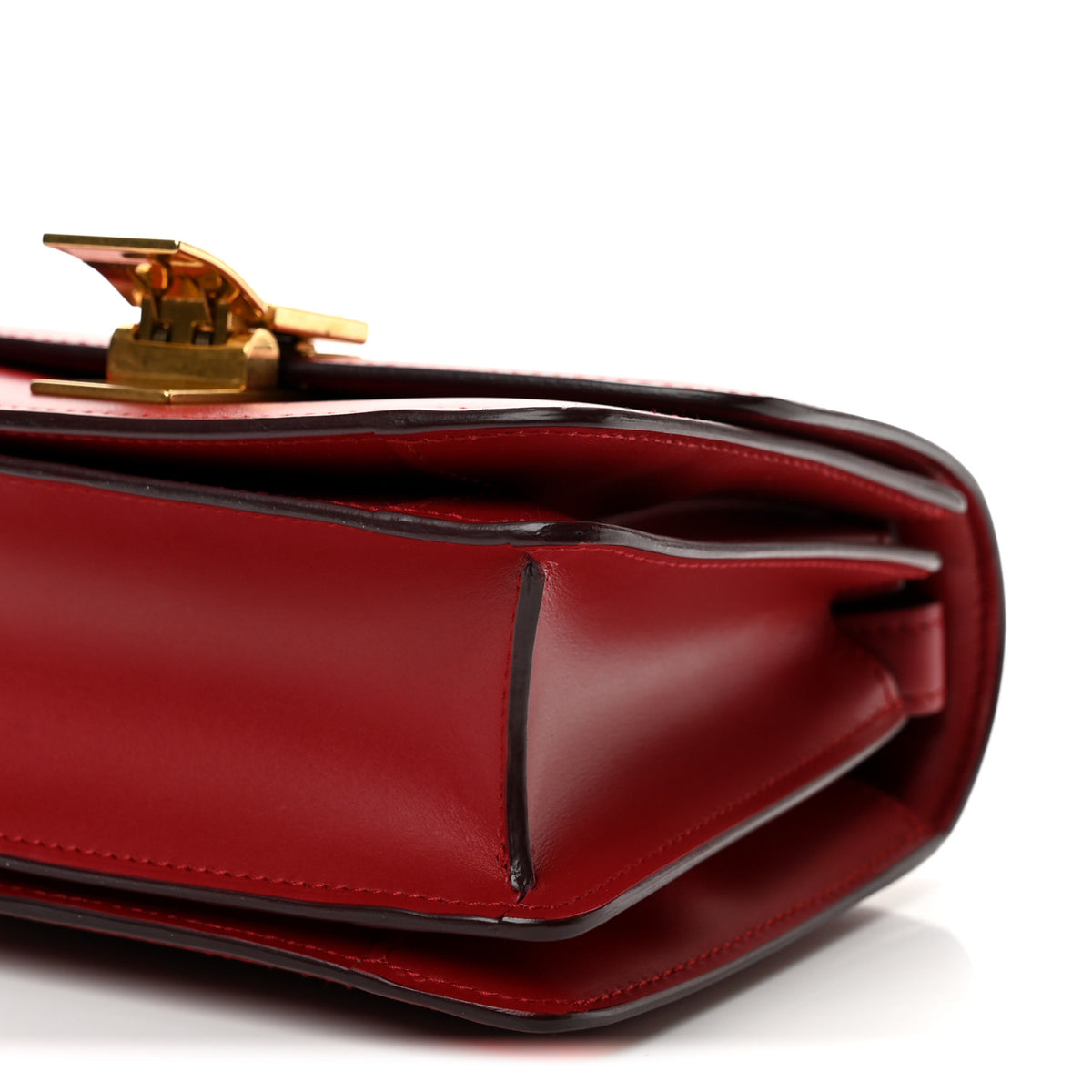 Box Calfskin Small Classic Box Flap Bag Red