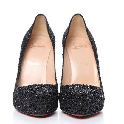 Christian Louboutin Glitter Kid Rolando 120 Pumps 37 Black 2 of 9