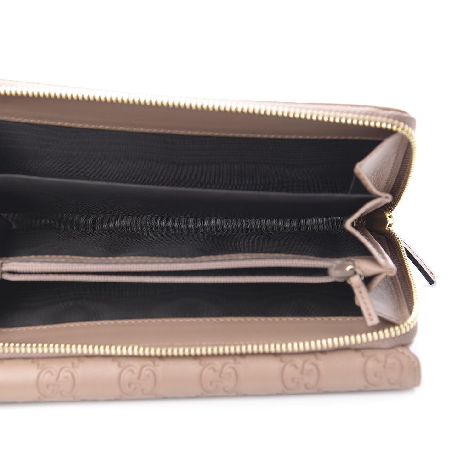 Guccissima Continental Zip Wallet Winter Rose