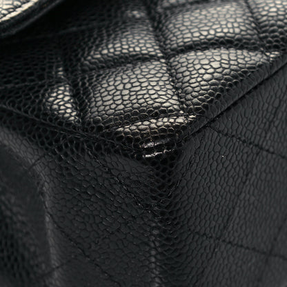 Chanel Caviar Quilted Medium Double Flap Black 9 of 12