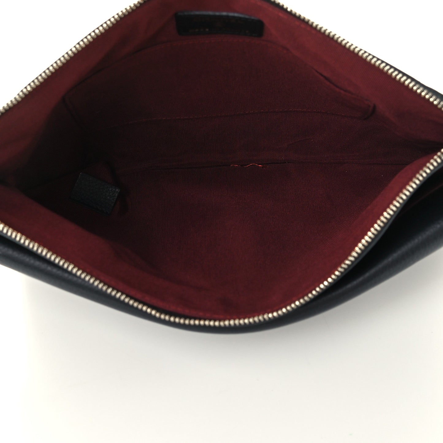 Grained Calfskin Quilted Large Archi Chic Cosmetic Case Black