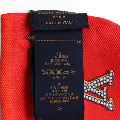 Louis Vuitton Silk Monogram Precious Dragon Bandeau Rouge 3 of 3