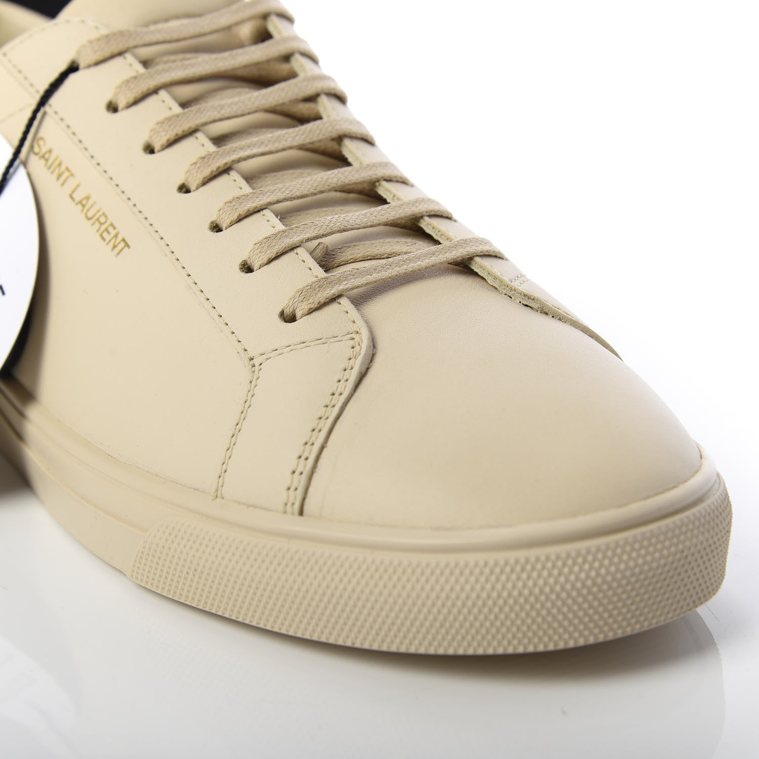 Saint Laurent Calfskin Andy Low Top Sneakers 40 Dark Coquille 10 of 11