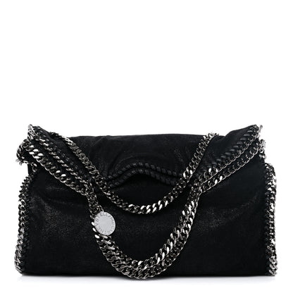 Stella McCartney Shaggy Deer Small Falabella Fold Over Tote Black 1 of 8