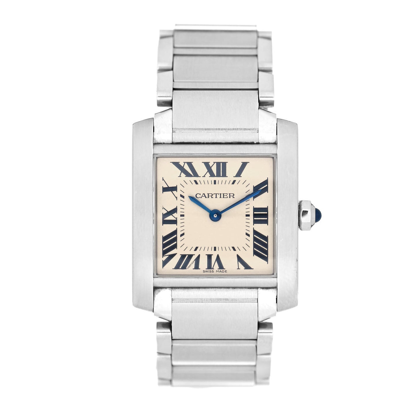 Stainless Steel 25mm Tank Francaise Quartz Watch