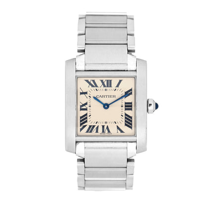 Cartier Stainless Steel 25mm Tank Francaise Quartz Watch 1 of 5