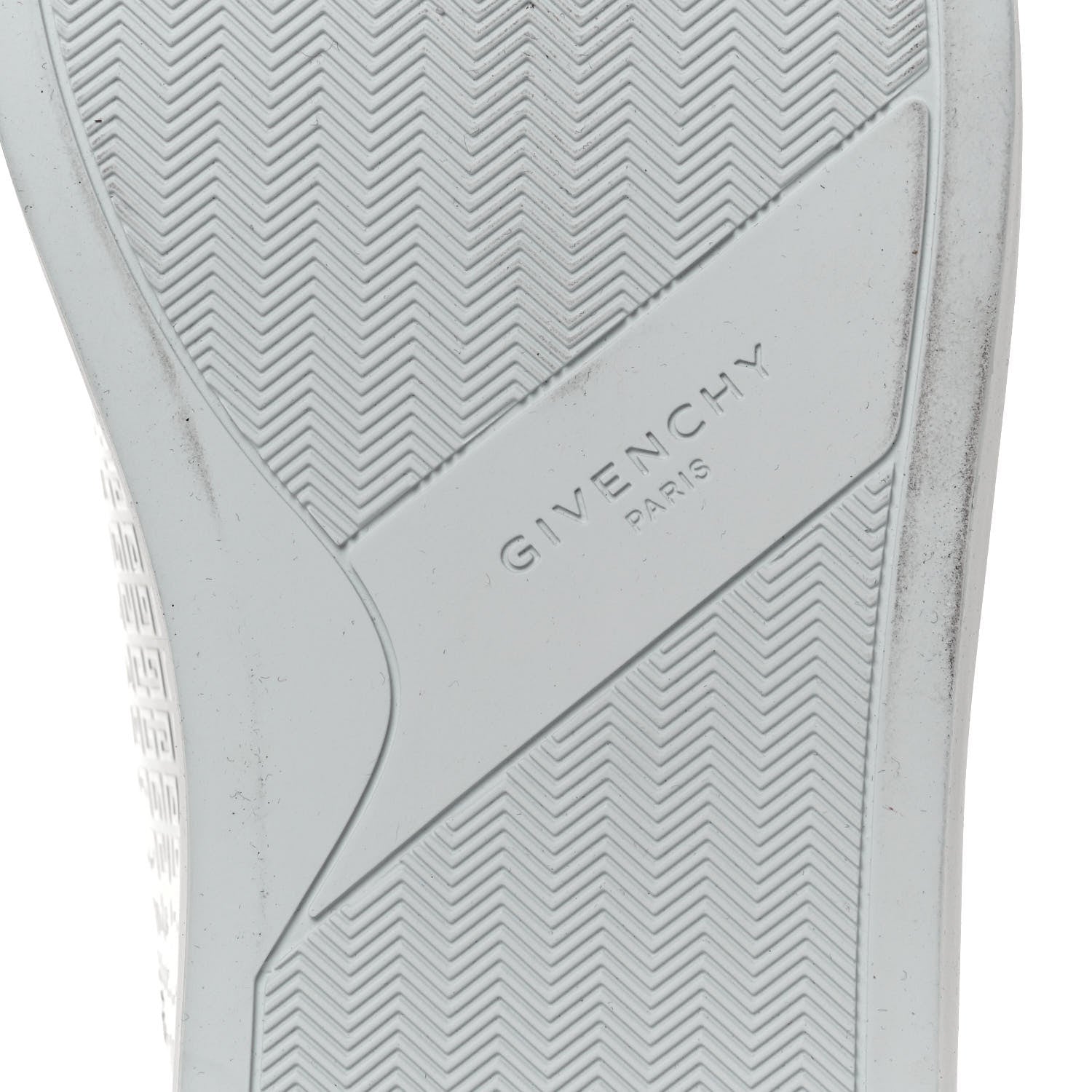 Givenchy Calfskin Metallic Monogram Urban Street Sneakers 45 Silver 7 of 9