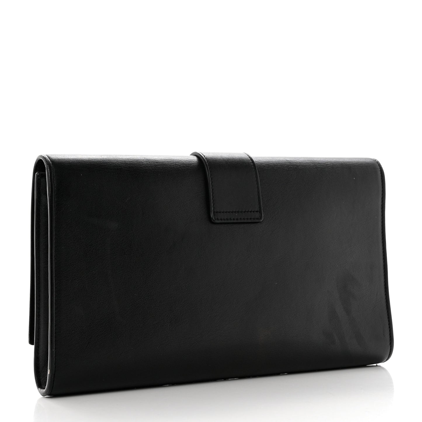 Calfskin Classic Y Ligne Clutch Black