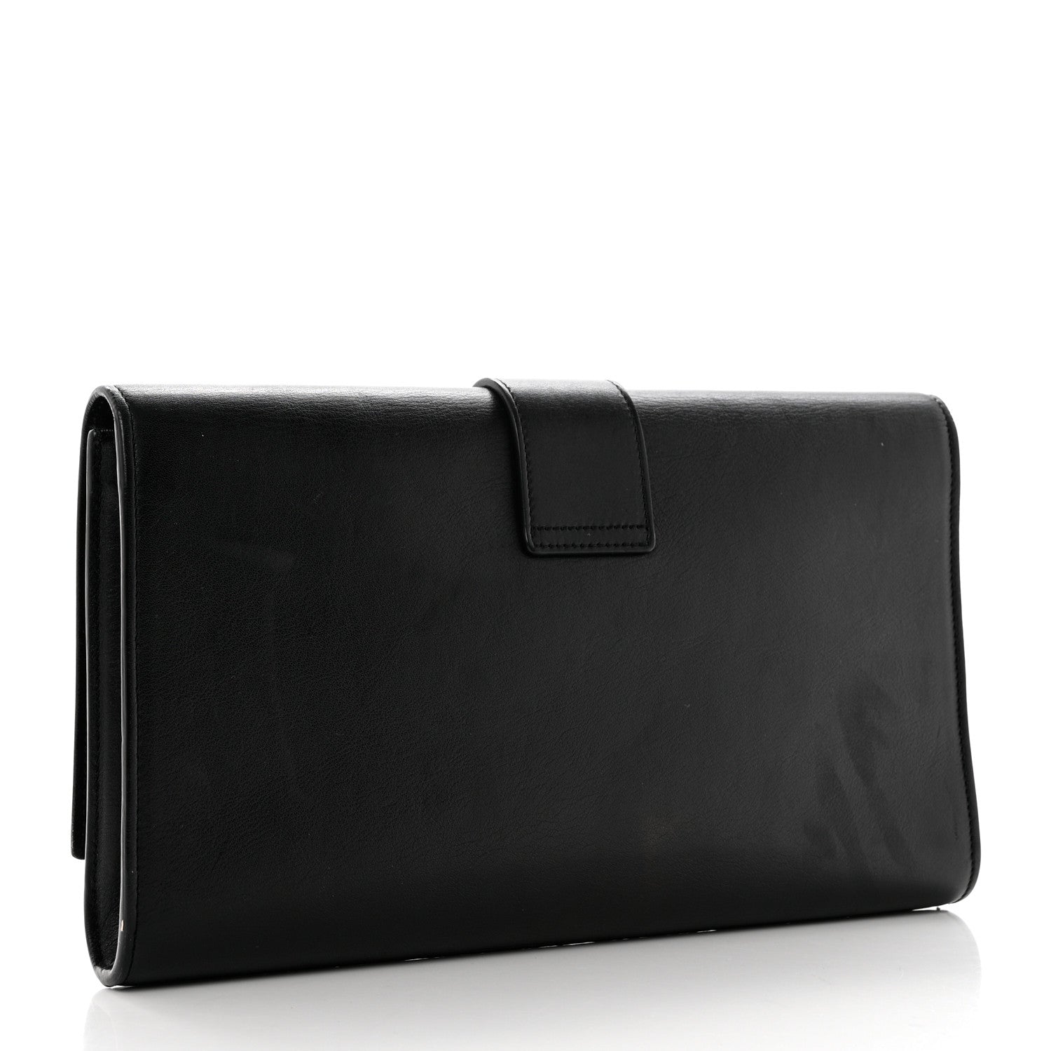 Saint Laurent Calfskin Classic Y Ligne Clutch Black 3 of 8