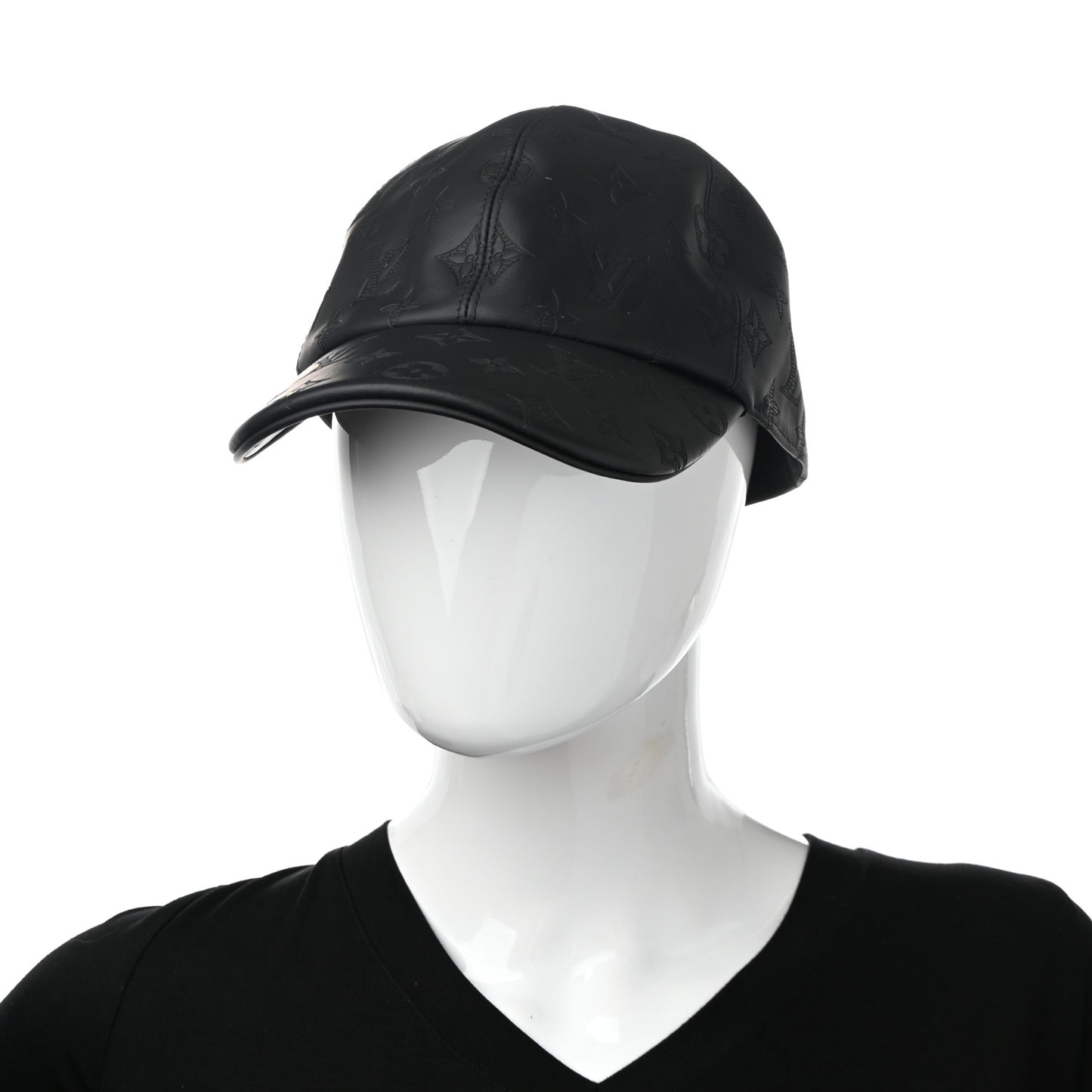 Calfskin Monogram Shadow Baseball Cap 60 Black