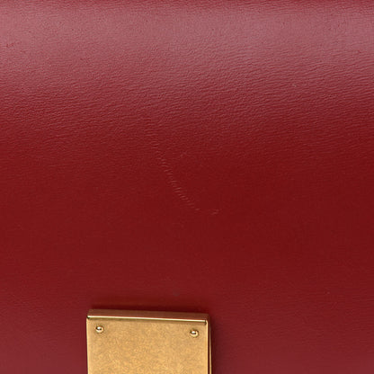 Celine Box Calfskin Medium Classic Box Flap Bag Red 12 of 12