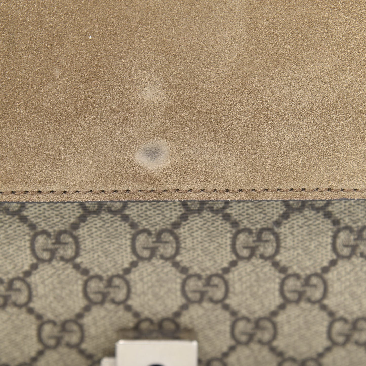 GG Supreme Monogram Small Dionysus Shoulder Bag Taupe