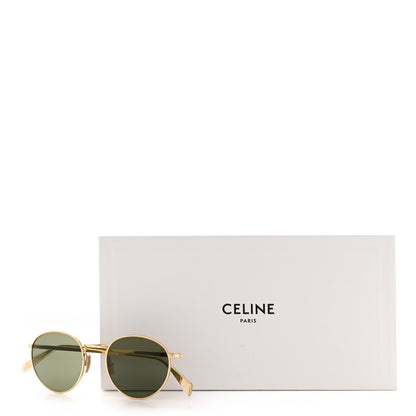 Celine Metal Round Sunglasses CL40100U Gold 8 of 8