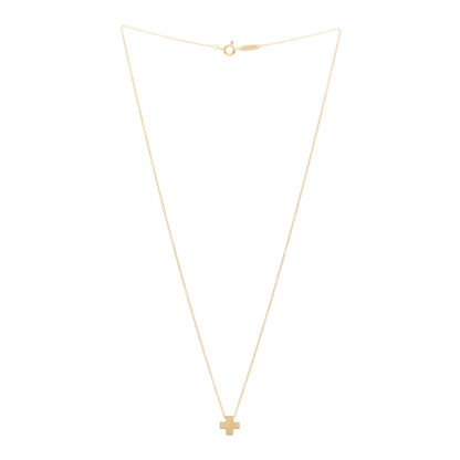 Tiffany 18K Yellow Gold Cruciform Cross Pendant Necklace 3 of 4