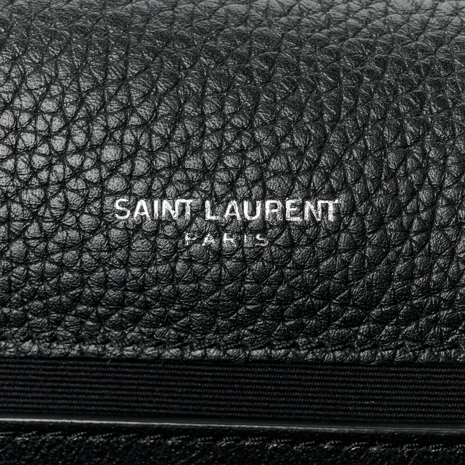 Saint Laurent SAINT LAURENT Grained Calfskin Medium Monogram Sunset Crossbody Black 6 of 11