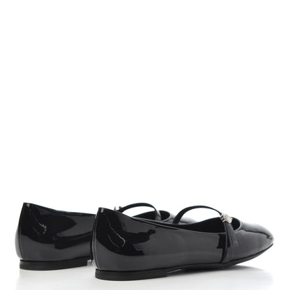 Louis Vuitton Patent Uniformes Ballet Flats 37.5 Black 4 of 10